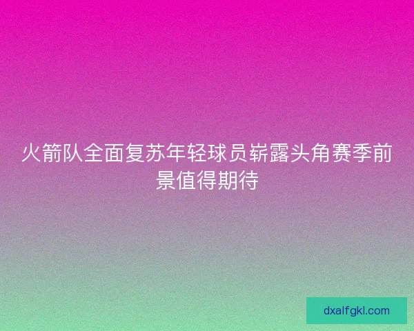 火箭队全面复苏年轻球员崭露头角赛季前景值得期待
